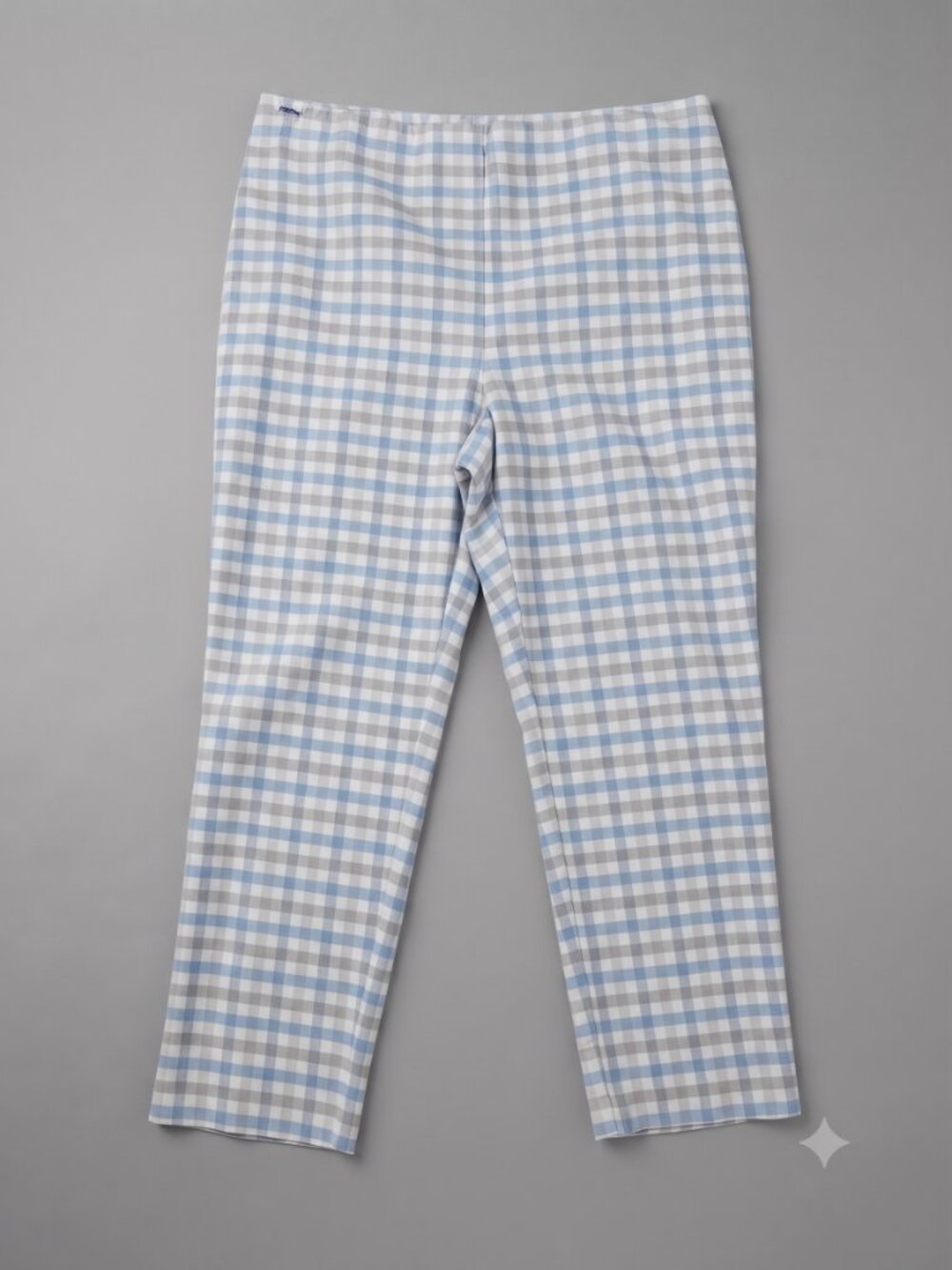 Lisette Montréal Plaid Slim Ankle Pants Made In Canada ~ Size 12 - Picture 3 of 3